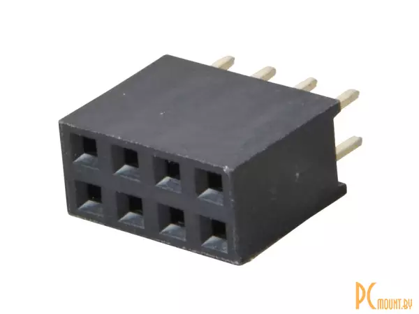Разъем, Connector 2x4-pin Female, WCON HC-62P-F, 50V DC