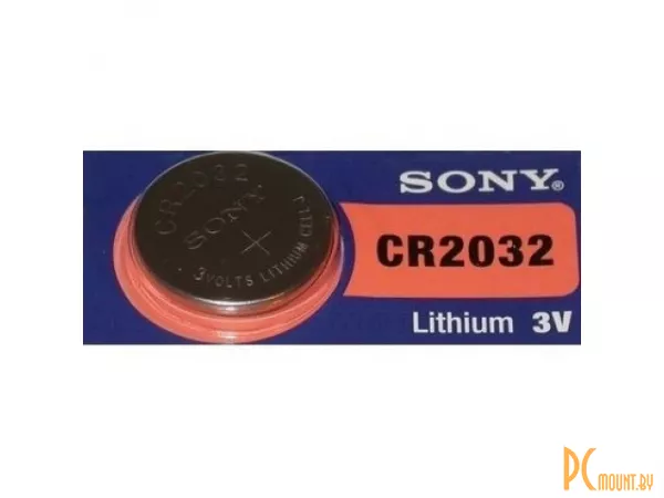 Элемент питания литиевый, 3 вольта, Sony CR2032BEA, блистер, цена за 5 шт