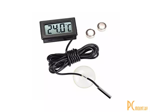 Термометр цифровой, Digital LCD Temperature Thermometer Probe 2M -50~ +110 Celsius (подходит для аквариума)