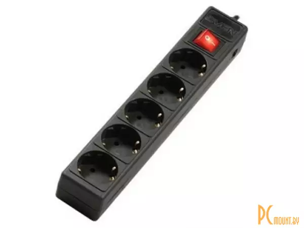 Сетевой фильтр Sven Surge Protector Special Base black 1,8 m 5 sockets   (для использования с источниками бесперебойного питания)