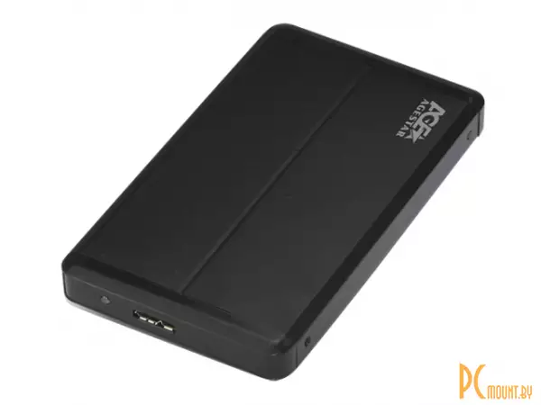 Корпус для HDD  2,5" AgeStar 3UB2O8 black USB3.0, алюминий, черный